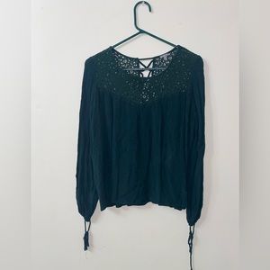 Charlotte Russe, BOHO lace yoke blouse
